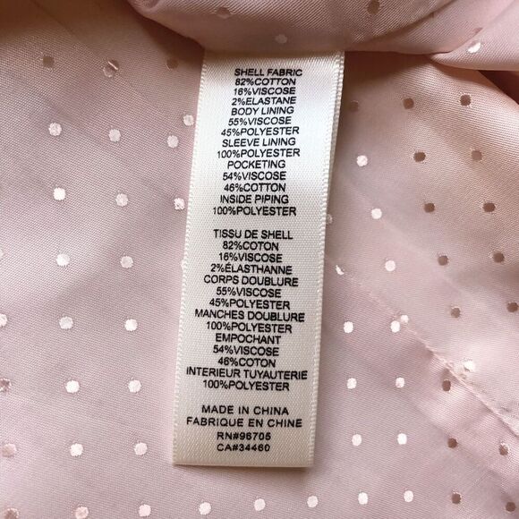 NWOT Rebecca Taylor Tailored Stitched Stripe Blazer Snow Combo Size‎ 10 - Picture 9 of 9